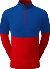 Footjoy Color Block Midlayer Mens Twilight/Racing Red