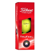 3 balles de golf neuves Titleist Trufeel jaunes