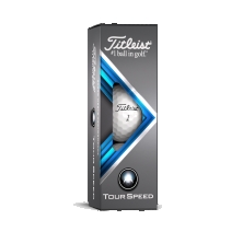 Balles de golf neuves Titleist Tour Speed - Blanches boite de 3