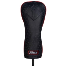 Capuchon de club Jet Black Leather Headcover Driver