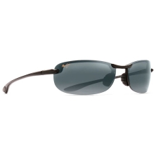 Lunettes de soleil Makaha Noir Brillant Gris Neutre Polycarbonate Bidegrade