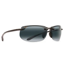 Lunettes de soleil Banyans Noir Brillant Gris Neutre Mauibrilliant