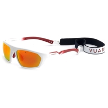 Lunettes de soleil Air 2010 Large Blanc Mat Rouge Pure Grey Red Flashed