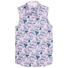 Polo W Mattr Bloom SL Polo Pink Icing White Glow