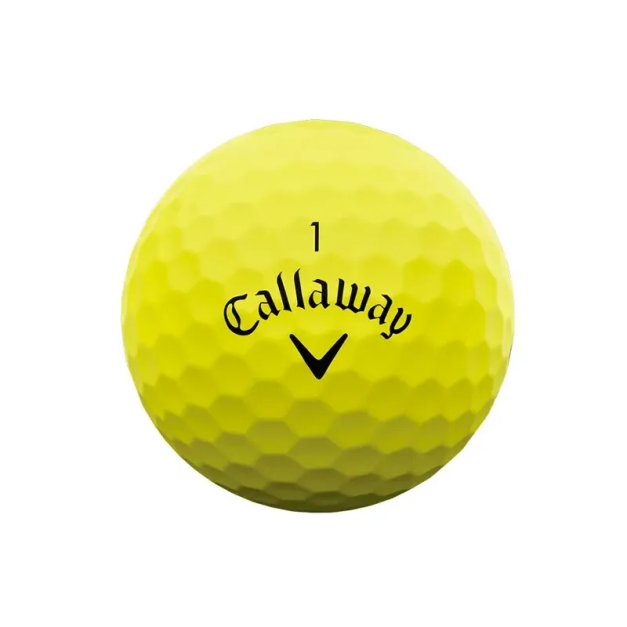 Balles Callaway Supersoft Jaune - Boite de 3