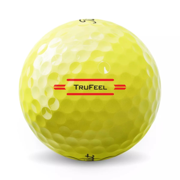 Balle de golf Titleist TruFeel Jaune - Pack de 12 balles