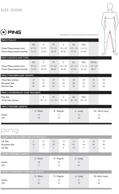 Pantalon de golf Ping Collection Typhoon II Waterproof Gris