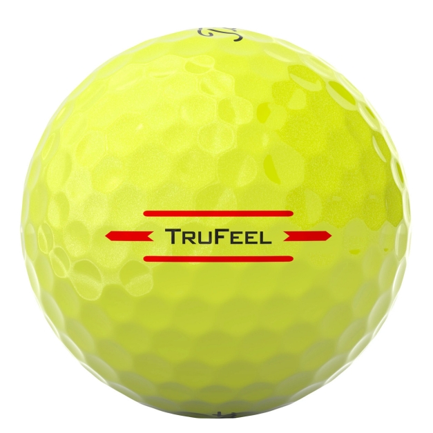 3 balles de golf neuves Titleist Trufeel jaunes