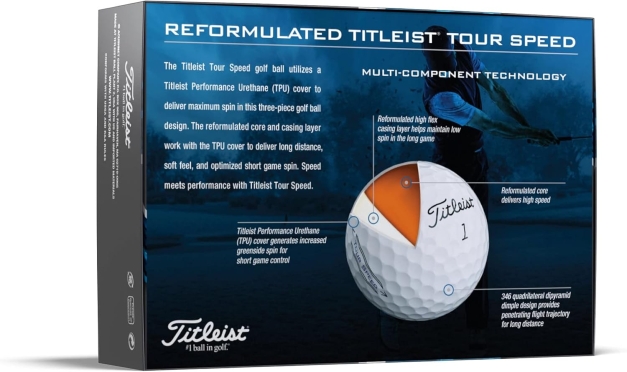 Balles de golf neuves Titleist Tour Speed - Blanches