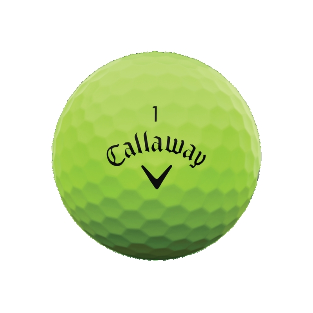 Balles Callaway Supersoft Vert mat - Boite de 3