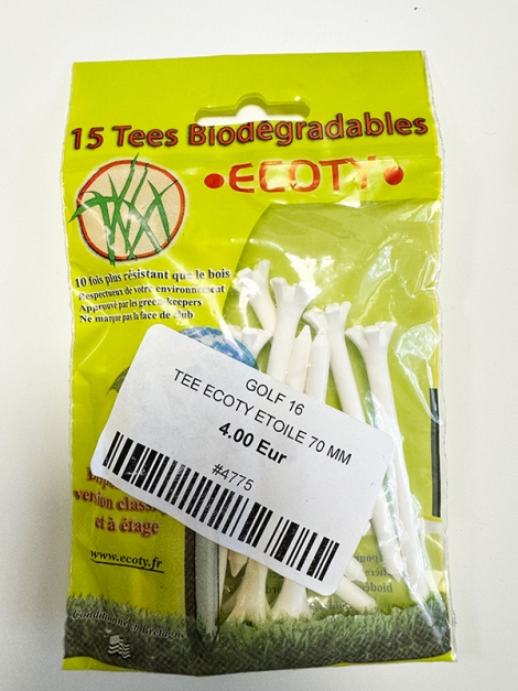 Sachet de Tee Ecoty RRT Performance blanc 70mm x15 biodégradables