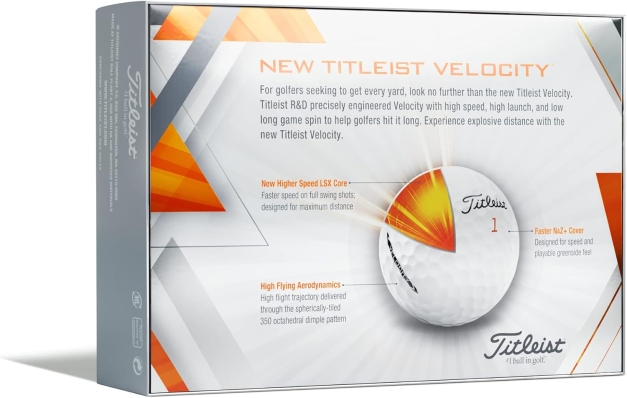 Balles de golf neuves Velocity Blanches