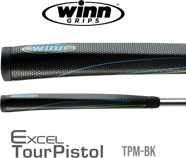 Winn Tour Pistol Golf Putter Grip Noir
