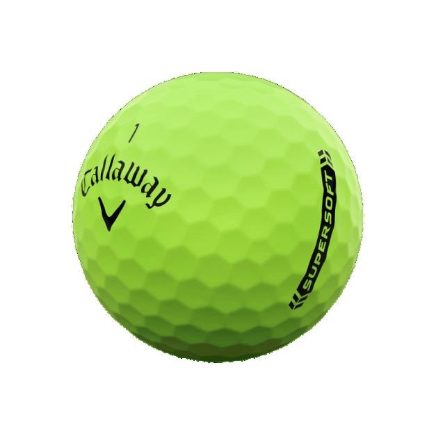 Balles Callaway Supersoft Vert mat - Boite de 3