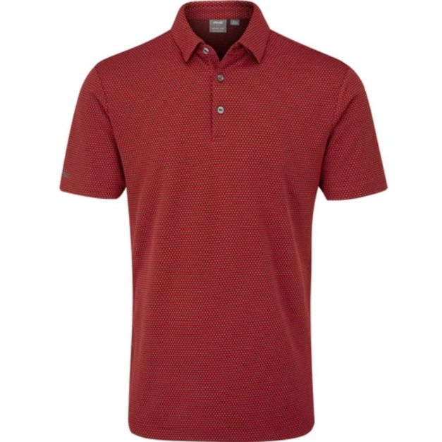 Ping Halcyon Polo Shirt – Rich Red Multi