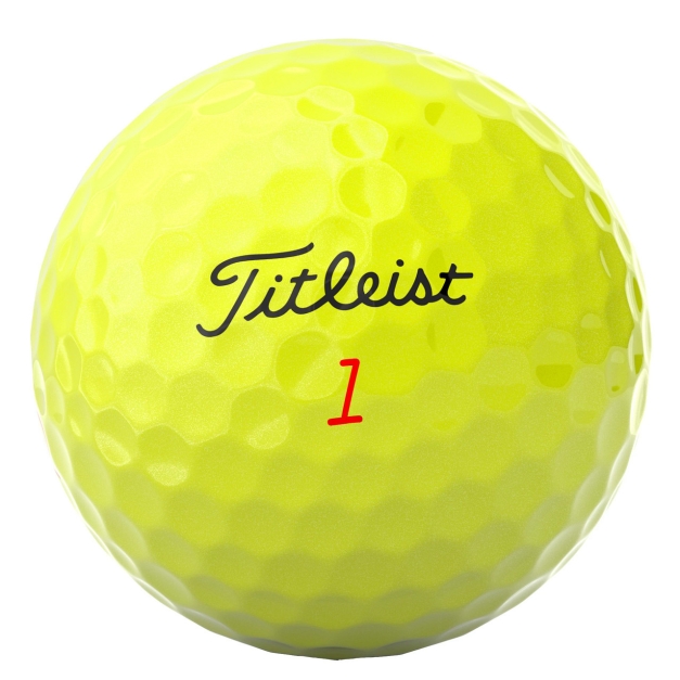 3 balles de golf neuves Titleist Trufeel jaunes