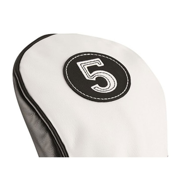 Capuchon de club Fairway 5 Headcover White Black Red