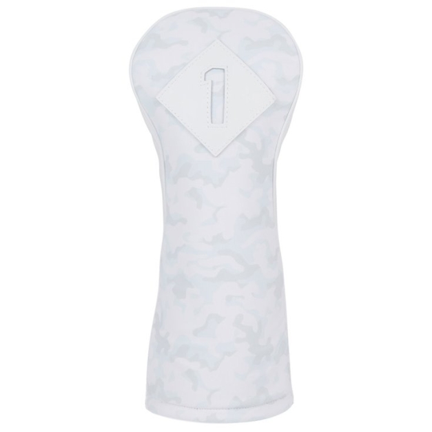 Capuchon de club White Out Leather Performance Driver Headcover White Camo