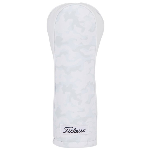 Capuchon de club White Out Leather Performance Fairway Headcover White Camo