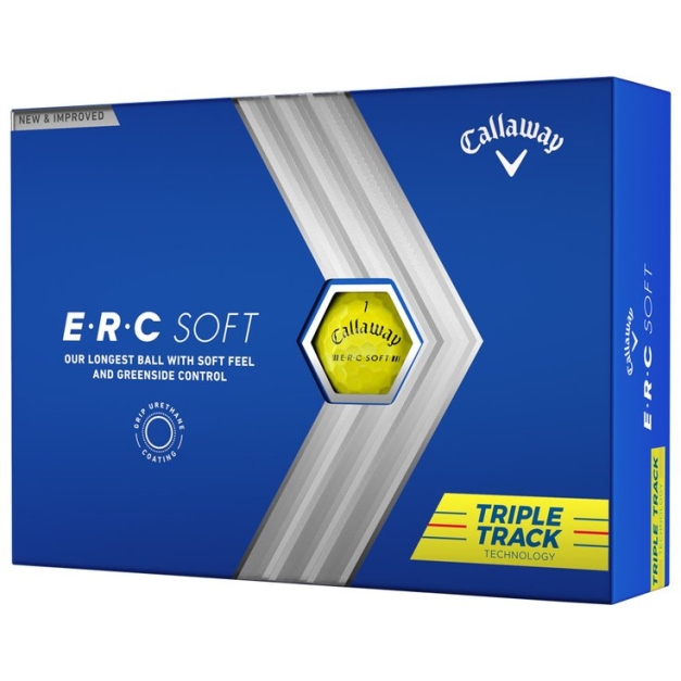 Balles neuves ERC Soft Yellow Triple Track
