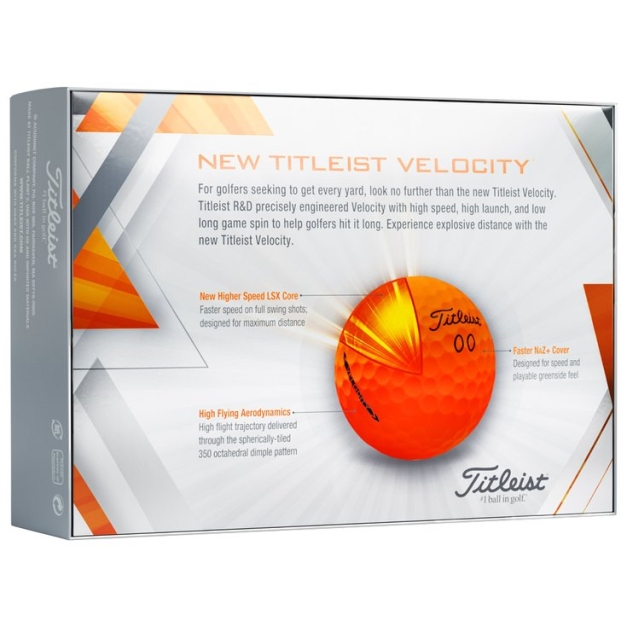 Balles neuves Velocity Orange 2022