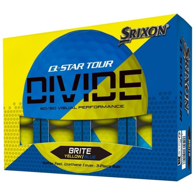 Balles neuves Q-Star Tour Divide 2 Yellow Blue