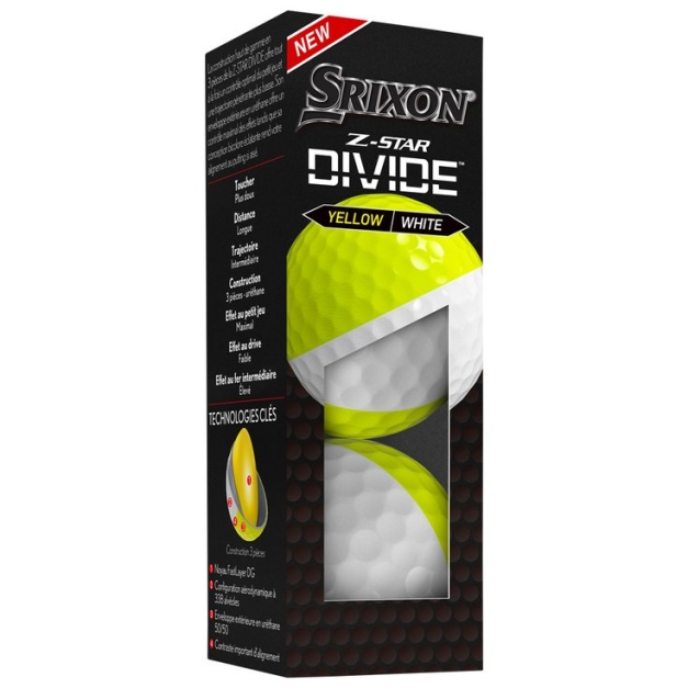 Balles neuves Z-Star Divide White Yellow