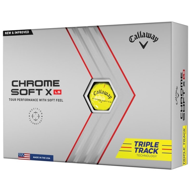 Balles neuves Chrome Soft X LS Yellow Triple Track