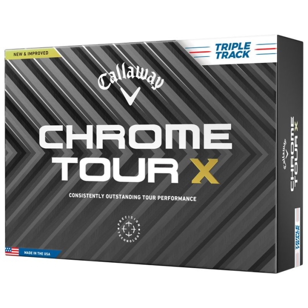 Balles neuves Chrome Tour X Triple Track White