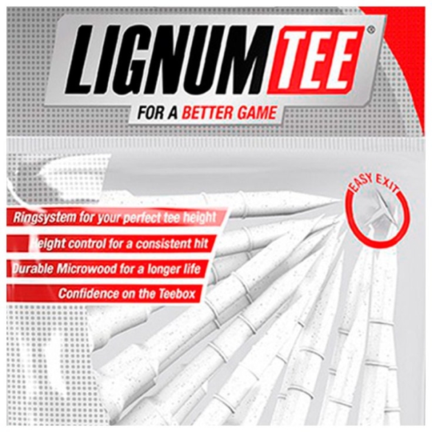 Tees Tee Lignum Blanc 62mm