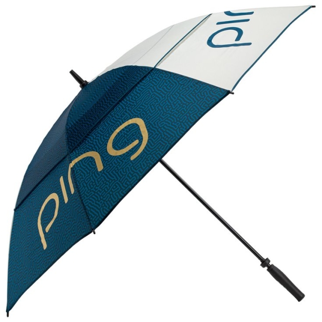 Parapluie Ladies G Le3 Umbrella Navy Gold