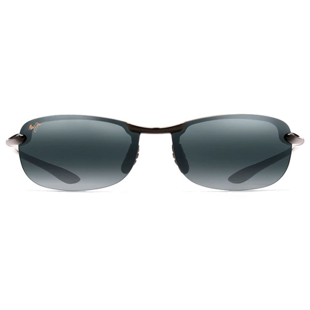 Lunettes de soleil Makaha Noir Brillant Gris Neutre Polycarbonate Bidegrade
