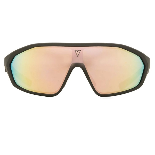 Lunettes de soleil Trek Noir Mat Gris HD Champagne Flashed Bio Nylon