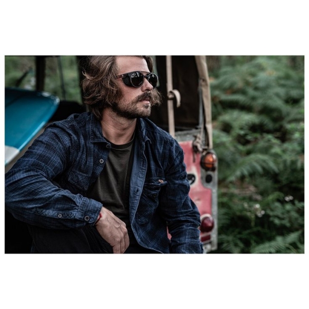 Lunettes de soleil Hawkins Black Black Grey Polarized Cat.3