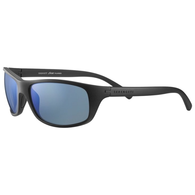 Lunettes de soleil Bormio Matte Black Saturn Polarized 555nm Blue