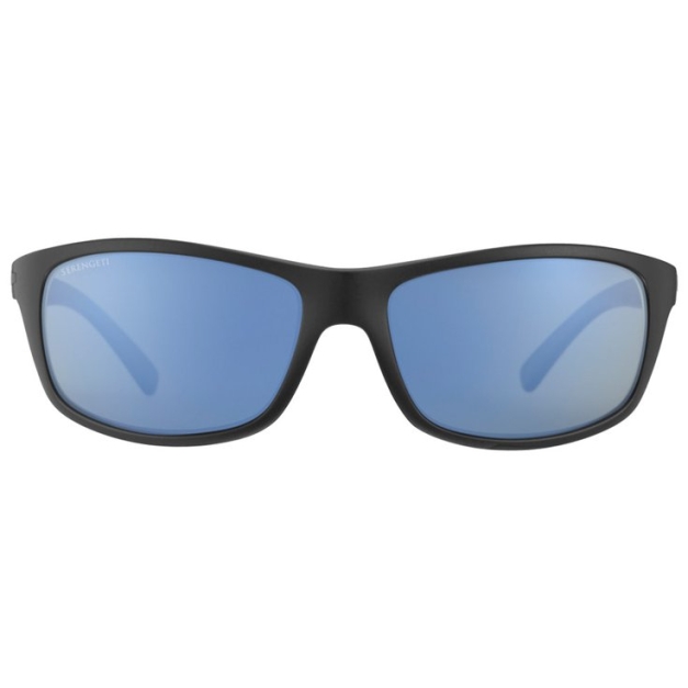 Lunettes de soleil Bormio Matte Black Saturn Polarized 555nm Blue