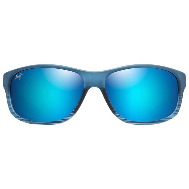 Lunettes de soleil Kaiwi Channel Bleu Noir Bleu Hawaï Minéral SuperThin