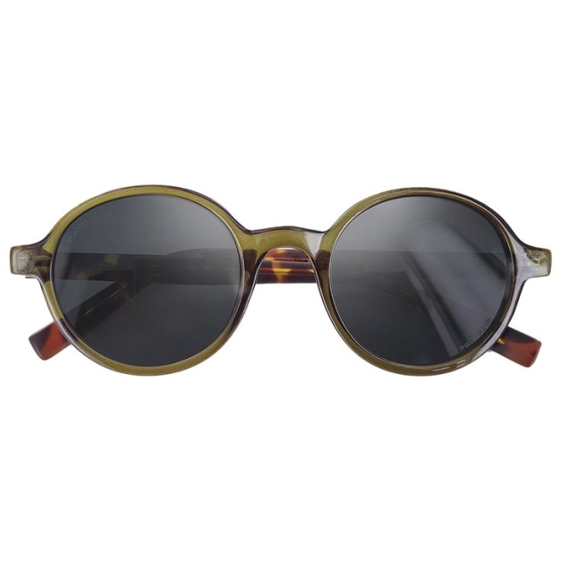 Lunettes de soleil Lyndon Kaki Tortoise Grey Cat.3 Polarized