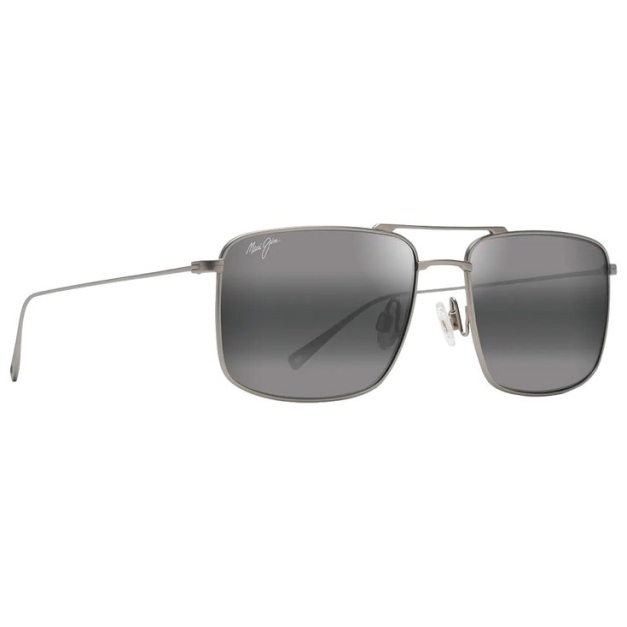 Lunettes de soleil Aeko Matte Titanium Gris Neutre MauiPure