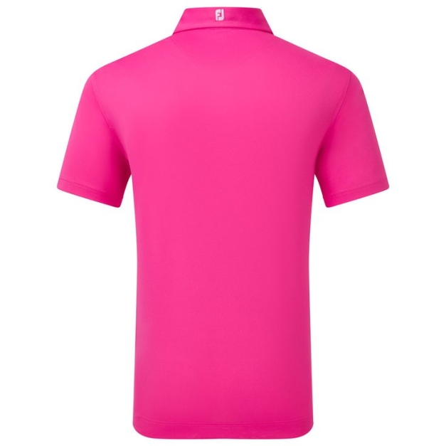 Polo Stretch Pique Solid Hot Pink