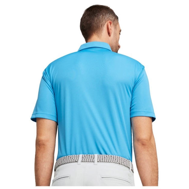 Polo Pure Solid Polo Aqua Blue