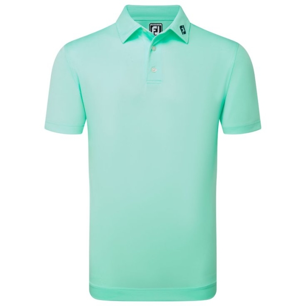 Polo Stretch Pique Solid Sea Glass