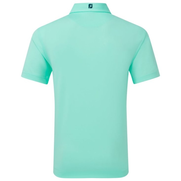 Polo Stretch Pique Solid Sea Glass
