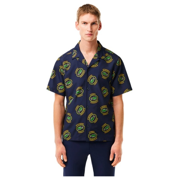 Pioneer Collection Shirt Navy Pineapple Black