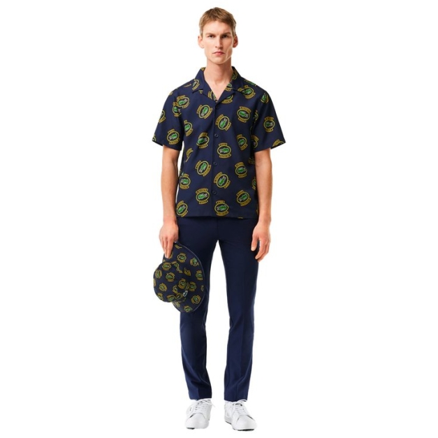 Pioneer Collection Shirt Navy Pineapple Black