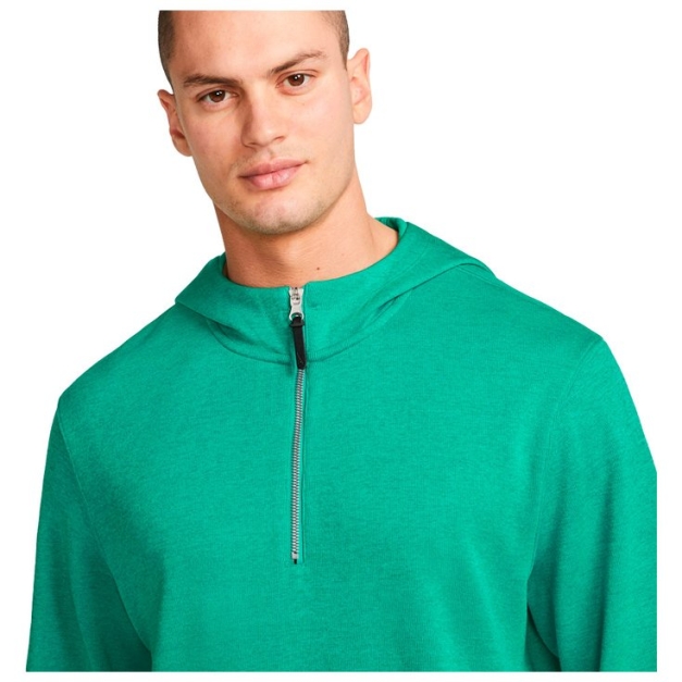 Pull Dri-Fit Golf Hoodie Neptune Green Brushed Silver