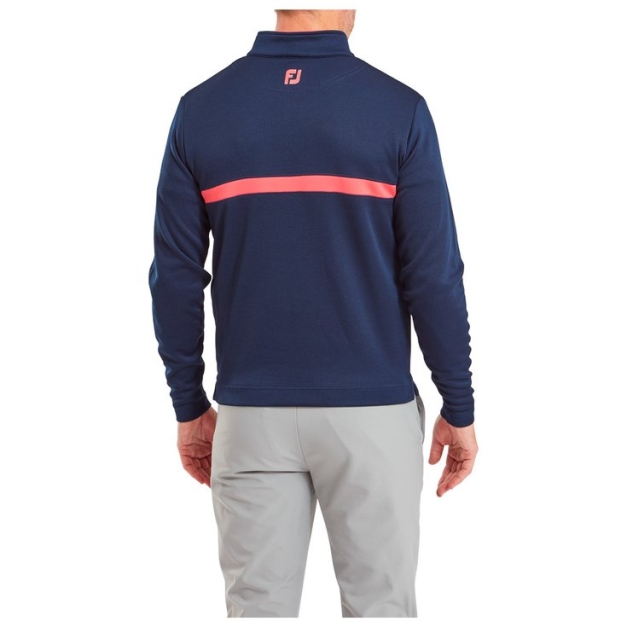 Pull Inset Stripe Chill-Out Navy Coral Red