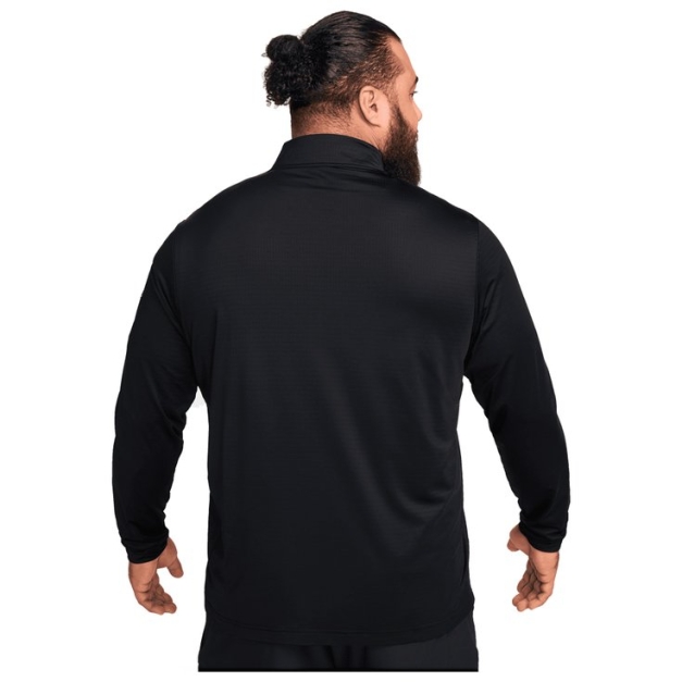 Pull Dri Fit Victory Half Zip Top Black White
