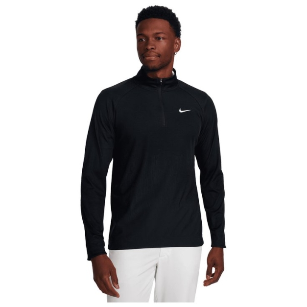 Pull Tour Dri Fit ADV Half Zip Top Black White
