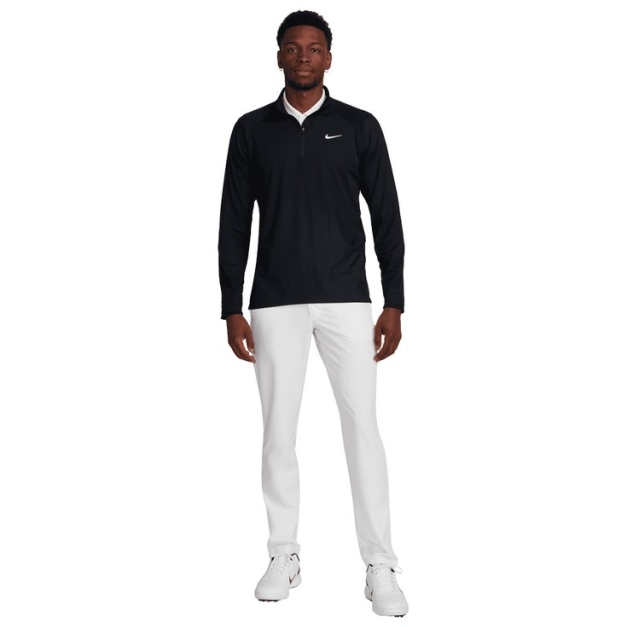 Pull Tour Dri Fit ADV Half Zip Top Black White